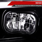 2016-2023 Toyota Tacoma Switchback LED Bar Projector Headlights (Glossy Black Housing/Clear Lens)