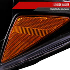 2016-2023 Toyota Tacoma Switchback LED Bar Projector Headlights (Glossy Black Housing/Clear Lens)