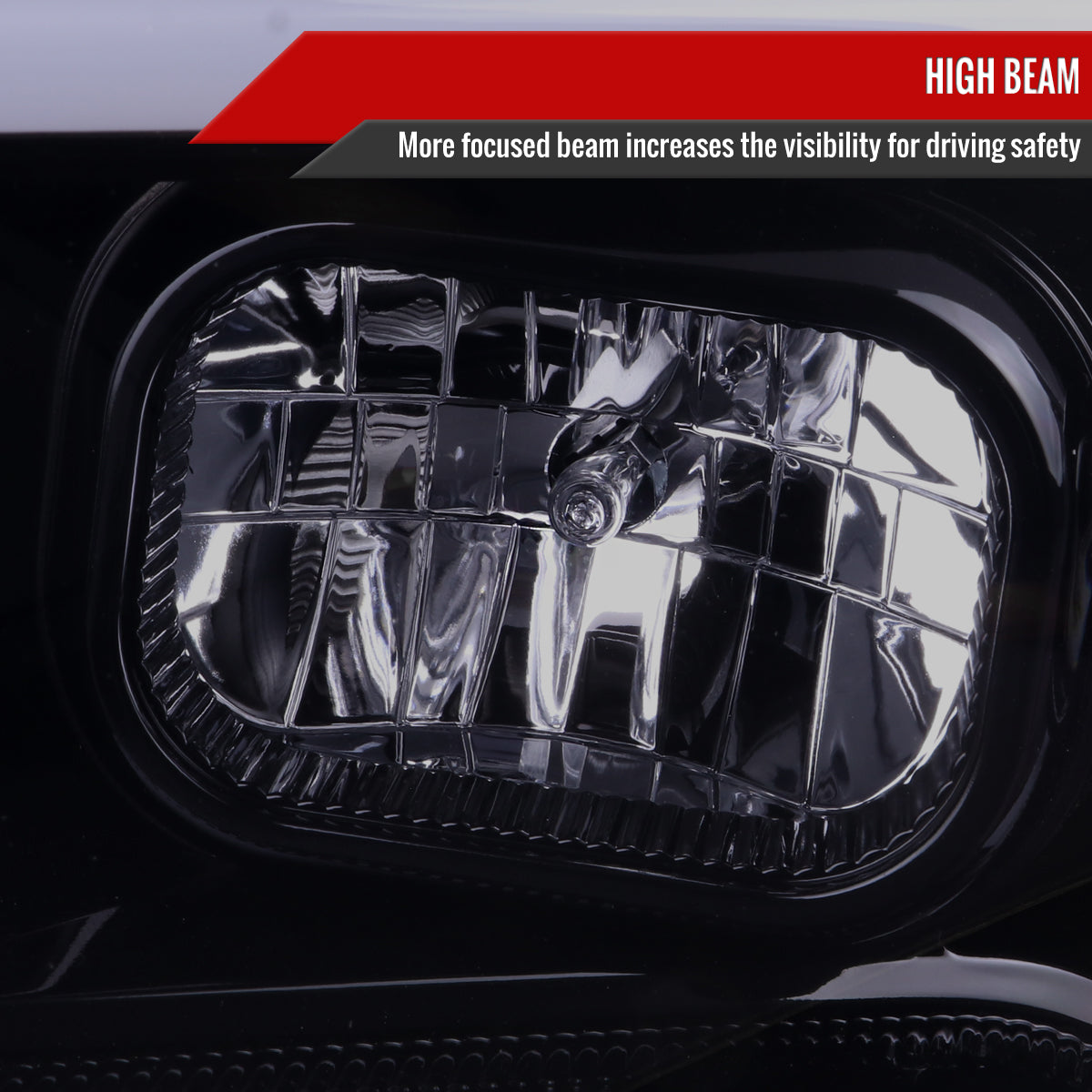 2016-2023 Toyota Tacoma Switchback LED Bar Projector Headlights (Glossy Black Housing/Smoke Lens)