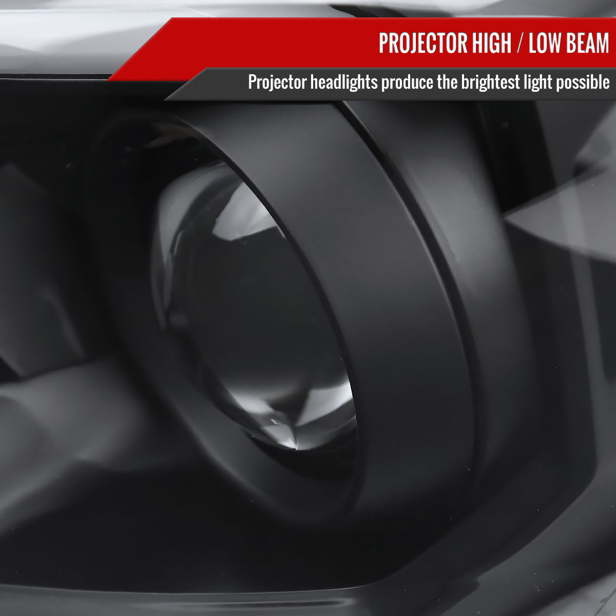 2016-2023 Toyota Tacoma Switchback Sequential LED Bar Projector Headlights (Matte Black Housing/Clear Lens)