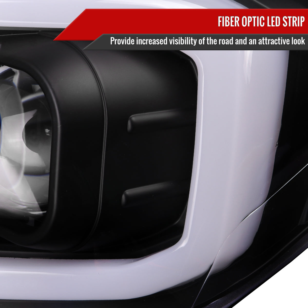 2016-2023 Toyota Tacoma Switchback LED C-Bar Projector Headlights (Matte Black Housing/Clear Lens)