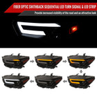 2016-2023 Toyota Tacoma Switchback Sequential LED Bar Projector Headlights (Matte Black Housing/Smoke Lens)