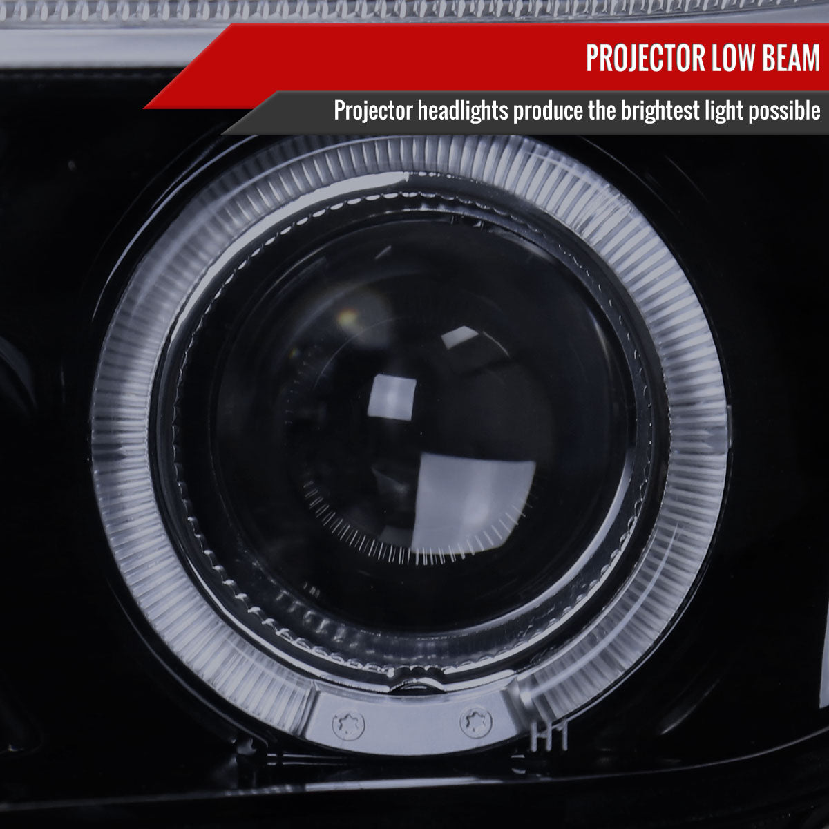 2005-2010 Scion tC Dual Halo Projector Headlights (Glossy Black Housing/Smoke Lens)