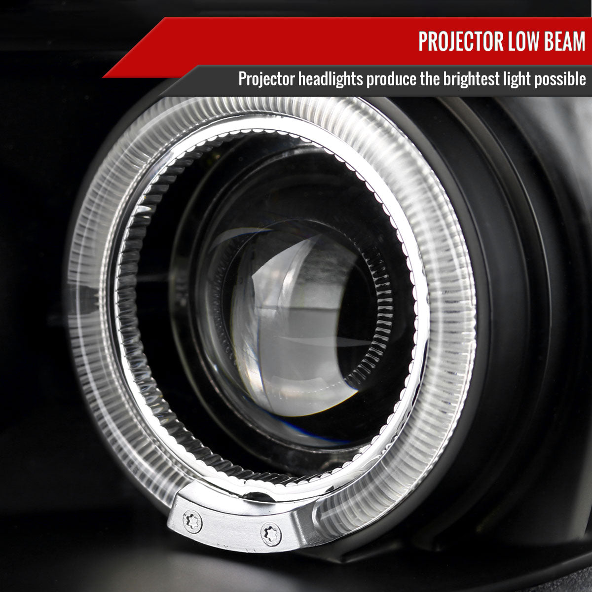 2005-2010 Scion tC Dual Halo Projector Headlights (Matte Black Housing/Clear Lens)