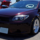 2005-2010 Scion tC Dual Halo Projector Headlights (Matte Black Housing/Clear Lens)