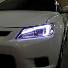 2011-2013 Scion tC LED Bar Projector Headlights w/ LED Turn Signal Lights (Chrome Housing/Clear Lens)