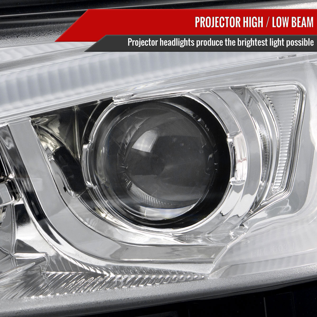 2011-2013 Scion tC LED Bar Projector Headlights w/ LED Turn Signal Lights (Chrome Housing/Clear Lens)