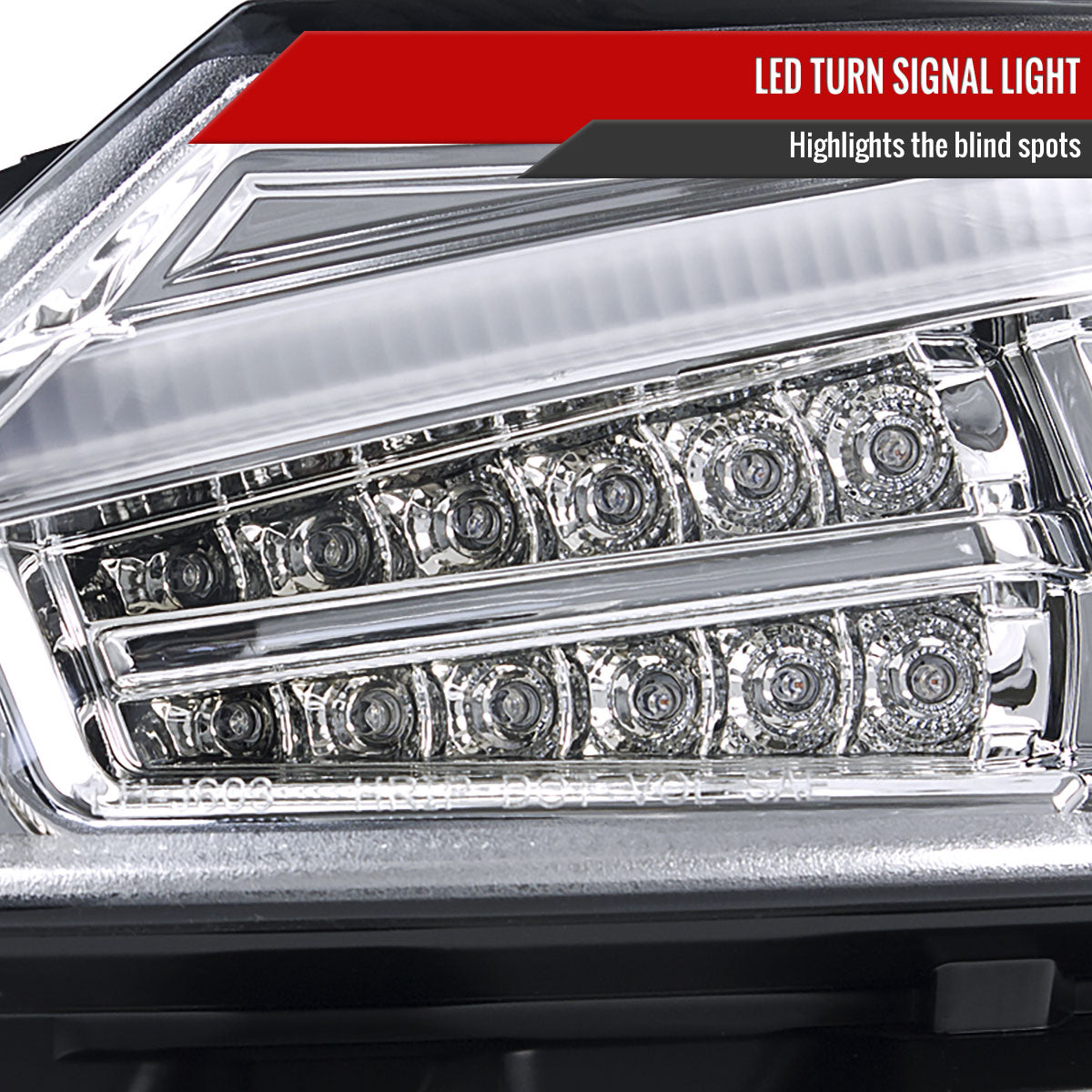 2011-2013 Scion tC LED Bar Projector Headlights w/ LED Turn Signal Lights (Chrome Housing/Clear Lens)