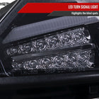 2011-2013 Scion tC LED Bar Projector Headlights w/ LED Turn Signal Lights (Glossy Black Housing/Smoke Lens)