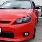 2011-2013 Scion tC LED Bar Projector Headlights w/ LED Turn Signal Lights (Glossy Black Housing/Smoke Lens)