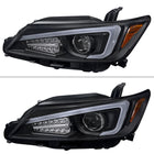 2011-2013 Scion tC LED Bar Projector Headlights w/ LED Turn Signal Lights (Matte Black Housing/Clear Lens)