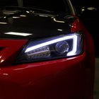 2011-2013 Scion tC LED Bar Projector Headlights w/ LED Turn Signal Lights (Matte Black Housing/Clear Lens)
