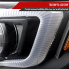 2011-2013 Scion tC LED Bar Projector Headlights w/ LED Turn Signal Lights (Matte Black Housing/Clear Lens)