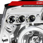2004-2015 Nissan Titan/ 2004-2007 Armada Dual Halo Projector Headlights (Chrome Housing/Clear Lens)
