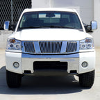2004-2015 Nissan Titan/ 2004-2007 Armada Dual Halo Projector Headlights (Chrome Housing/Clear Lens)