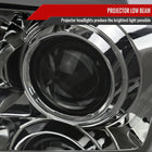 2004-2015 Nissan Titan / 2004-2007 Armada LED C-Bar Projector Headlights w/ Switchback Sequential Turn Signals (Chrome Housing/Smoke Lens)