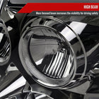 2004-2015 Nissan Titan / 2004-2007 Armada LED C-Bar Projector Headlights w/ Switchback Sequential Turn Signals (Chrome Housing/Smoke Lens)