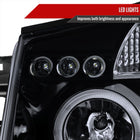 2004-2015 Nissan Titan/ 2004-2007 Armada Dual Halo Projector Headlights (Glossy Black Housing/Smoke Lens)