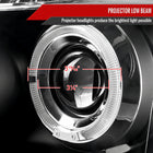 2004-2015 Nissan Titan/ 2004-2007 Armada Dual Halo Projector Headlights (Matte Black Housing/Clear Lens)