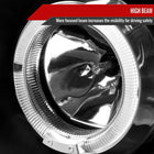 2004-2015 Nissan Titan/ 2004-2007 Armada Dual Halo Projector Headlights (Matte Black Housing/Clear Lens)