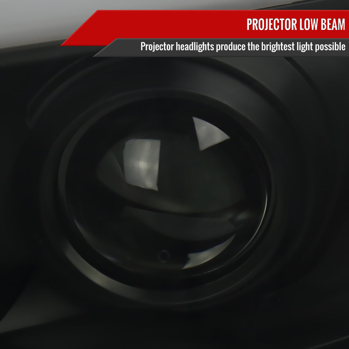 2004-2015 Nissan Titan / 2004-2007 Armada LED C-Bar Projector Headlights w/ Switchback Sequential Turn Signals (Matte Black Housing/Smoke Lens)