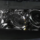 2004-2005 Acura TSX Factory Style Projector Headlights (Matte Black Housing / Clear Lens)