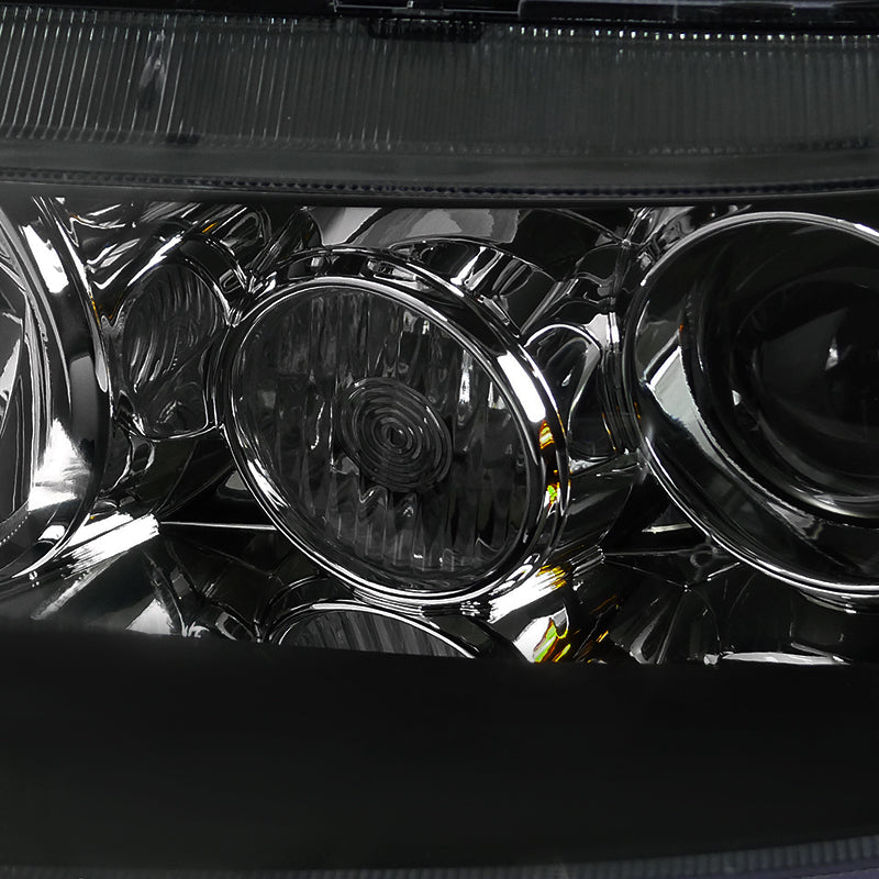 2004-2005 Acura TSX Factory Style Projector Headlights (Matte Black Housing / Clear Lens)