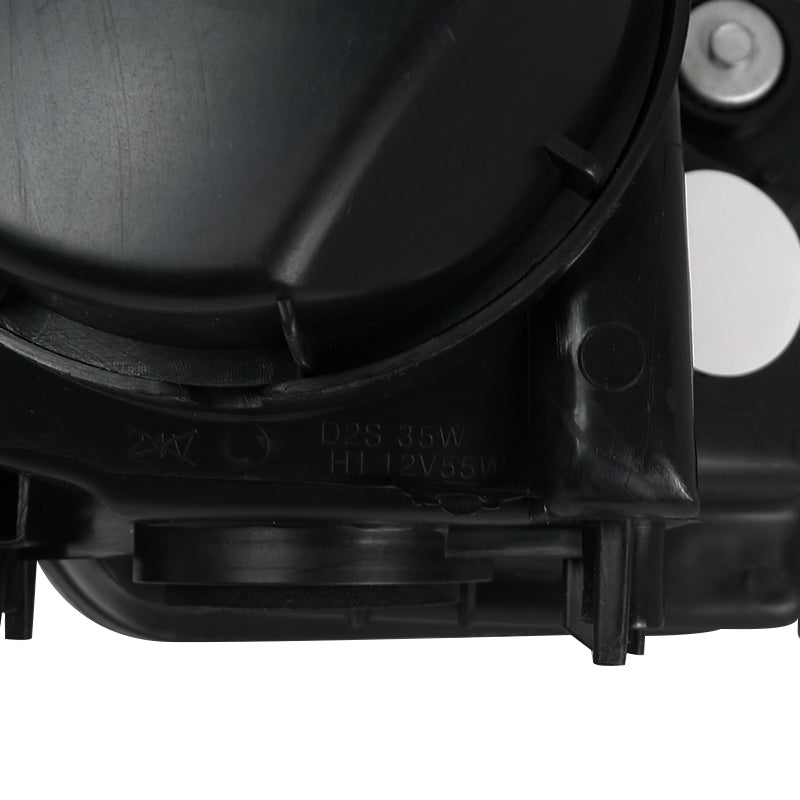 2004-2005 Acura TSX Factory Style Projector Headlights - Matte Black/Clear Lens