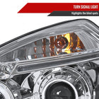 2005-2009 Hyundai Tucson Single Halo Projector Headlights (Chrome Housing/Clear Lens)