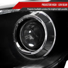 2010-2013 Hyundai Tucson Projector Headlights w/ LED Light Strip (Matte Black Housing/Clear Lens)