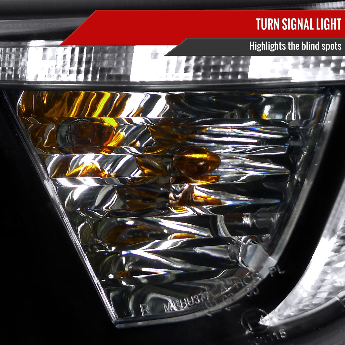 2010-2013 Hyundai Tucson Projector Headlights w/ LED Light Strip (Matte Black Housing/Clear Lens)