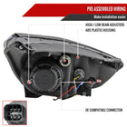 2010-2013 Hyundai Tucson Projector Headlights w/ LED Light Strip (Matte Black Housing/Clear Lens)
