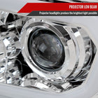 2007-2013 Toyota Tundra/2008-2017 Sequoia Retro Style LED Tube Projector Headlights with LED Turn Signals (Chrome Housing/Clear Lens)