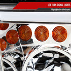 2007-2013 Toyota Tundra/2008-2017 Sequoia Retro Style LED Tube Projector Headlights with LED Turn Signals (Chrome Housing/Clear Lens)