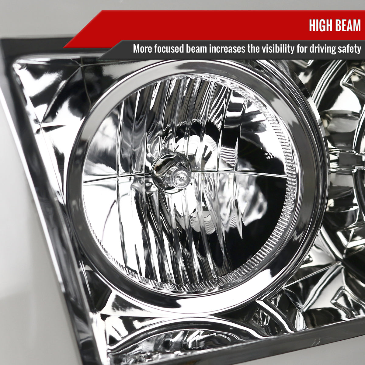 2007-2013 Toyota Tundra/ 2008-2017 Sequoia Switchback Sequential LED C-Bar Projector Headlights (Chrome Housing/Clear Lens)