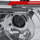 2007-2013 Toyota Tundra/ 2008-2017 Sequoia Single Halo Projector Headlights (Chrome Housing/Clear Lens)