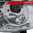 2007-2013 Toyota Tundra/ 2008-2017 Sequoia Single Halo Projector Headlights (Chrome Housing/Clear Lens)