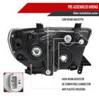 2007-2013 Toyota Tundra/2008-2017 Sequoia Retro Style LED Tube Projector Headlights with LED Turn Signals (Chrome Housing/Smoke Lens)