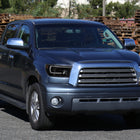 2007-2013 Toyota Tundra/ 2008-2017 Sequoia LED C-Bar Projector Headlights (Jet Black Housing/Clear Lens)
