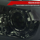2007-2013 Toyota Tundra/2008-2017 Sequoia Retro Style LED Tube Projector Headlights with LED Turn Signals (Chrome Housing/Smoke Lens)