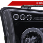 2007-2013 Toyota Tundra/ 2008-2017 Sequoia Single Halo Projector Headlights (Glossy Black Housing/Smoke Lens)