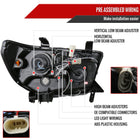 2007-2013 Toyota Tundra/ 2008-2017 Sequoia Single Halo Projector Headlights (Glossy Black Housing/Smoke Lens)