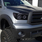2007-2013 Toyota Tundra/ 2008-2017 Sequoia Single Halo Projector Headlights (Glossy Black Housing/Smoke Lens)