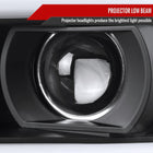 2007-2013 Toyota Tundra/ 2008-2017 Sequoia LED C-Bar Projector Headlights (Matte Black Housing/Clear Lens)