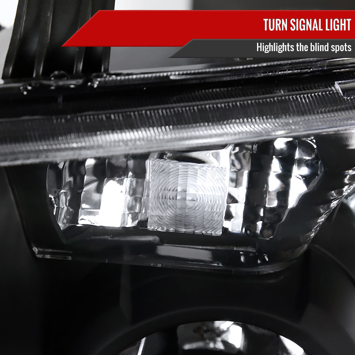 2007-2014 Toyota Tundra/2008-2014 Sequoia Retro Style Projector Headlights (Matte Black Housing/Clear Lens)