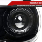 2007-2013 Toyota Tundra/ 2008-2017 Sequoia Switchback Sequential LED C-Bar Projector Headlights (Matte Black Housing/Clear Lens)