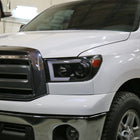 2007-2013 Toyota Tundra/ 2008-2017 Sequoia Switchback Sequential LED C-Bar Projector Headlights (Matte Black Housing/Clear Lens)