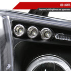 2007-2013 Toyota Tundra/ 2008-2017 Sequoia Single Halo Projector Headlights (Matte Black Housing/Clear Lens)