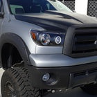 2007-2013 Toyota Tundra/ 2008-2017 Sequoia Single Halo Projector Headlights (Matte Black Housing/Clear Lens)