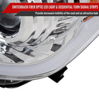2014-2021 Toyota Tundra LED Switchback Sequential Turn Signal LED Bar Projector Headlights (Chrome Housing/Clear Lens)